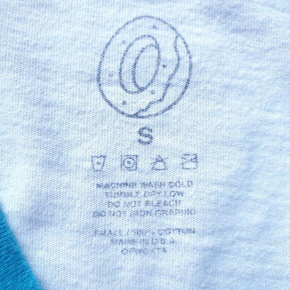 OF Odd Future T Shirt Size S White Donut Logo Blue Pink OFWGKTA Tyler Creator - Picture 6 of 12